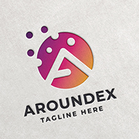 Professional Aroundex Letter A Logo