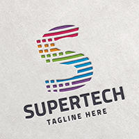 Super Tech Letter S Logo