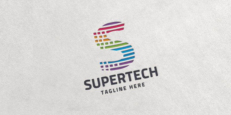 Super Tech Letter S Logo