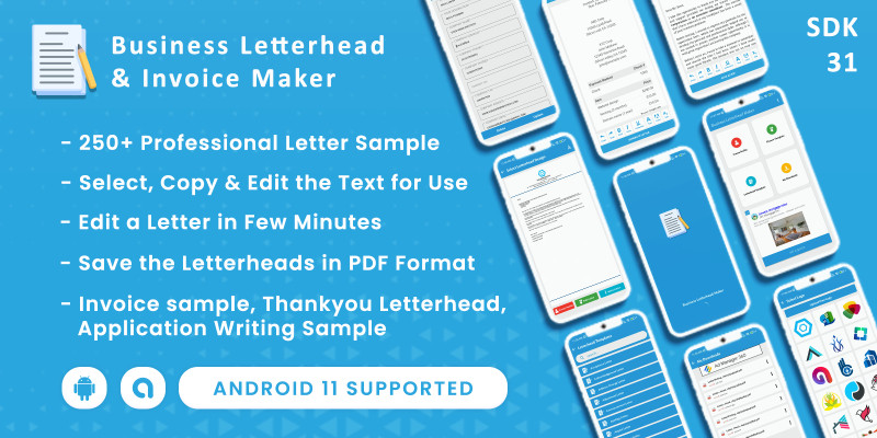 Business Letterhead And Invoice Maker Android