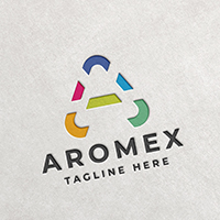 Aromex Letter A Logo Template