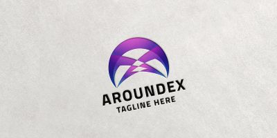Aroundex Letter A Logo Temp