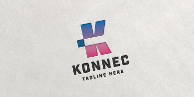 Letter K- Connect Logo