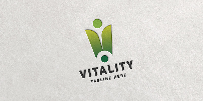 Vitality Letter V Logo