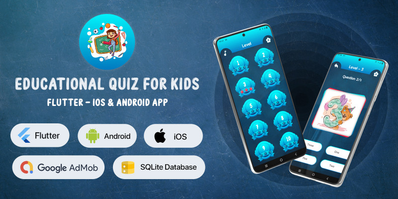 Educational Quiz for Kids - Flutter Mobile App
