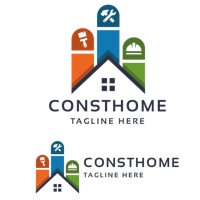 Home Construct Logo Template