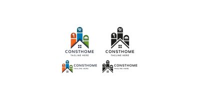 Home Construct Logo Template