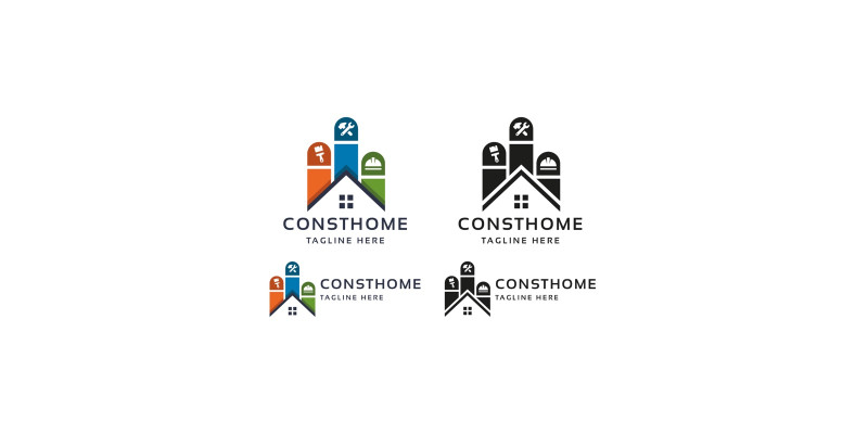 Home Construct Logo Template