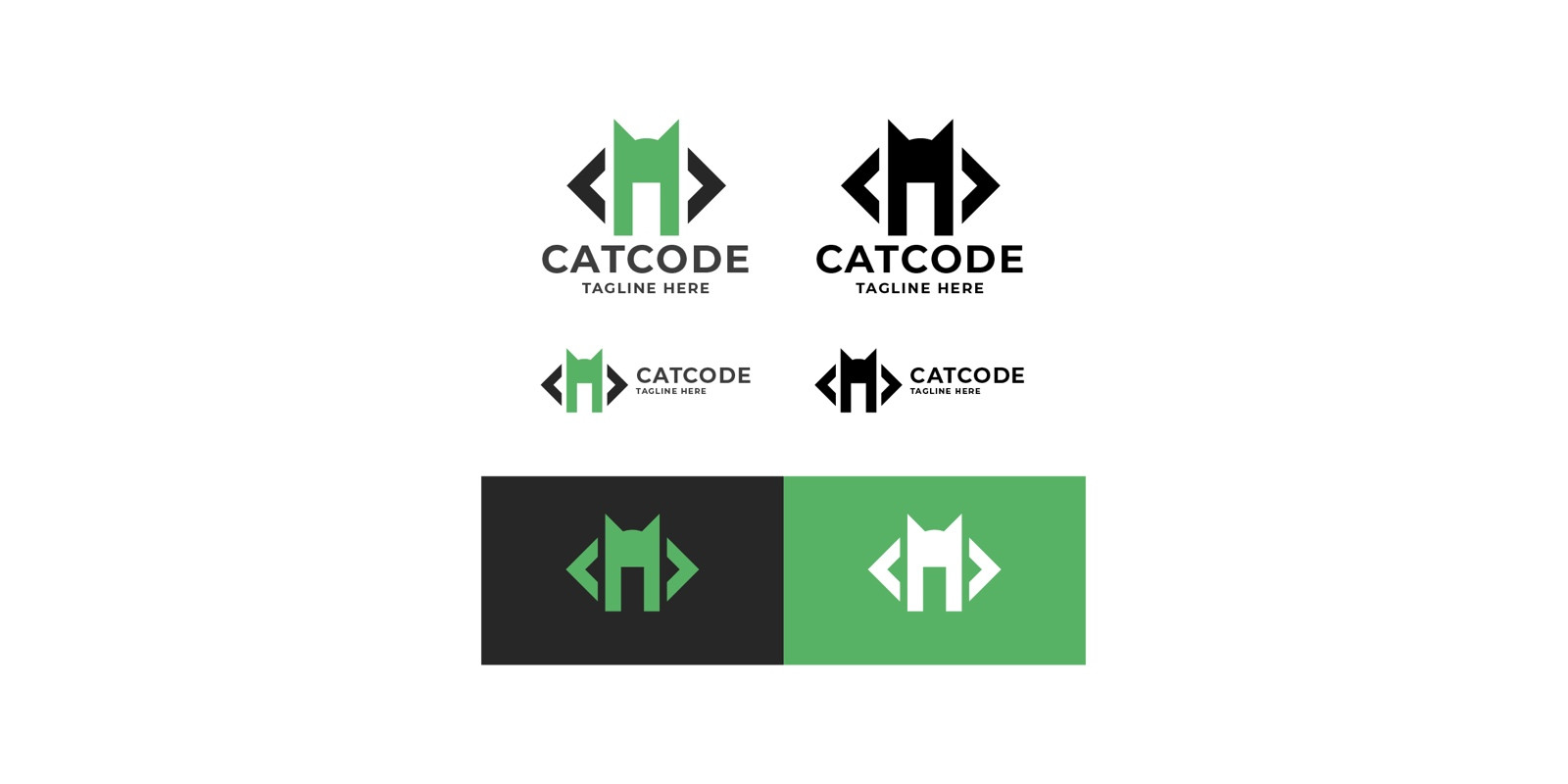Cat Code Logo by Modernikdesign | Codester