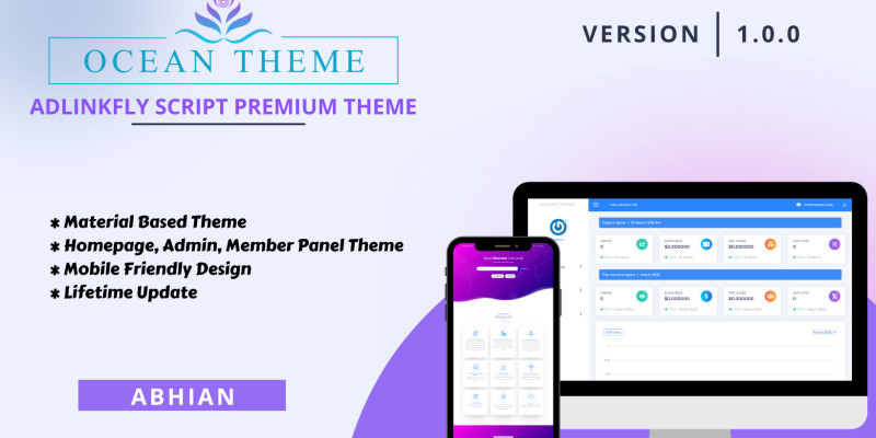 OceanTheme - Responsive AdLinkFly Theme