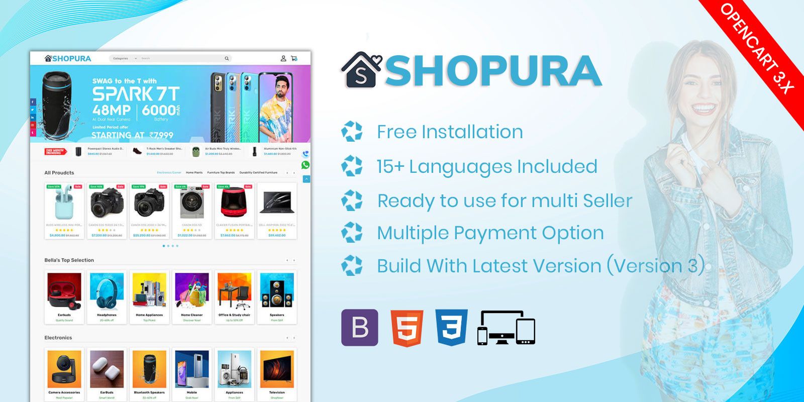 Shopura – Multipurpose Opencart 3 Theme
