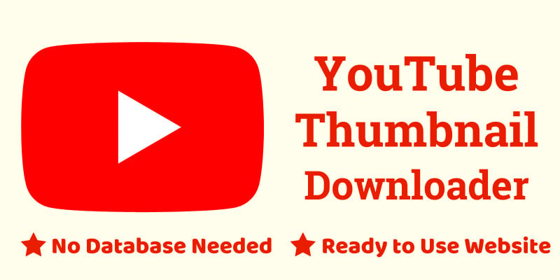 YTD - Youtube Thumbnail Downloader PHP Script
