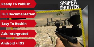 Sniper Commando Shooting - Unity Source Code