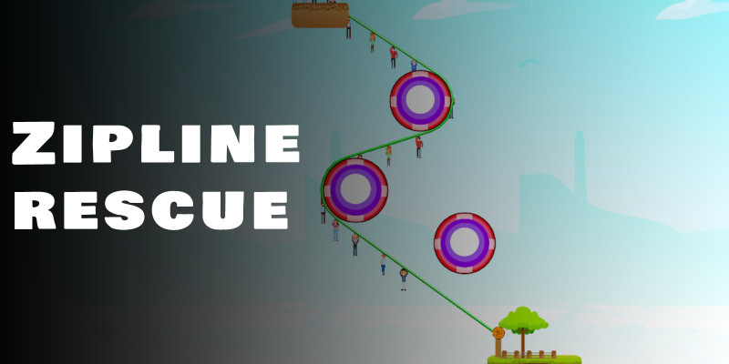 Zipline rescue - Unity game