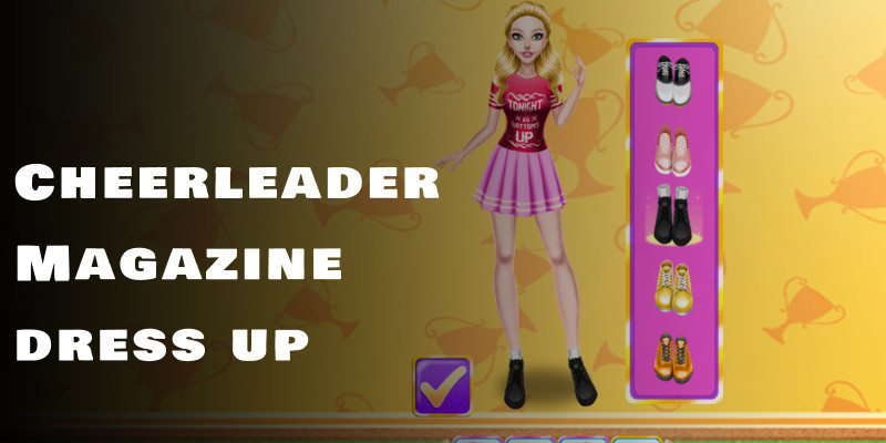 Cheerleader Magazine dress up - Unity game