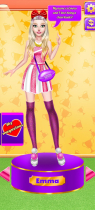 Cheerleader Magazine dress up - Unity game Screenshot 1