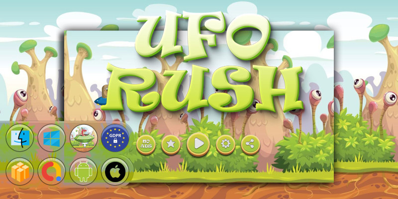 UFO Rush 2 - Buildbox Template