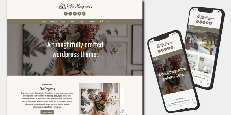 Empress WordPress Blog Theme