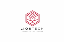 Lion  Head Tech Logo Screenshot 1