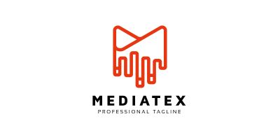 Mediatex M Letter Logo