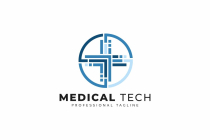 Medical Tech Cross Logo Screenshot 1