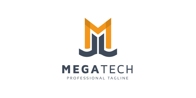 Megatech M Letter Tech Logo