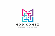 ModiconexM Letter Tech Logo Screenshot 1