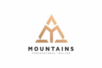 Mountains M letter Logo Screenshot 2