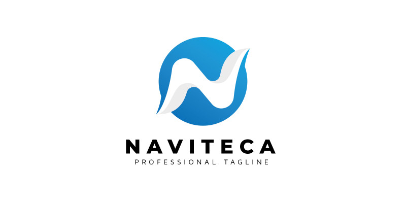 Naviteca N Letter Circle Logo