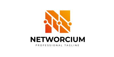 Network N Letter Tech Logo