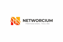 Network N Letter Tech Logo Screenshot 3