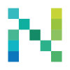 N Letter Pixel Colorful Logo