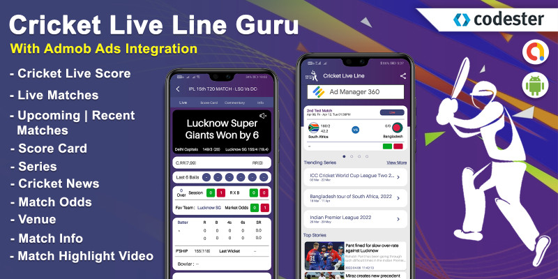 Cricket Live Score - Android App Source Code