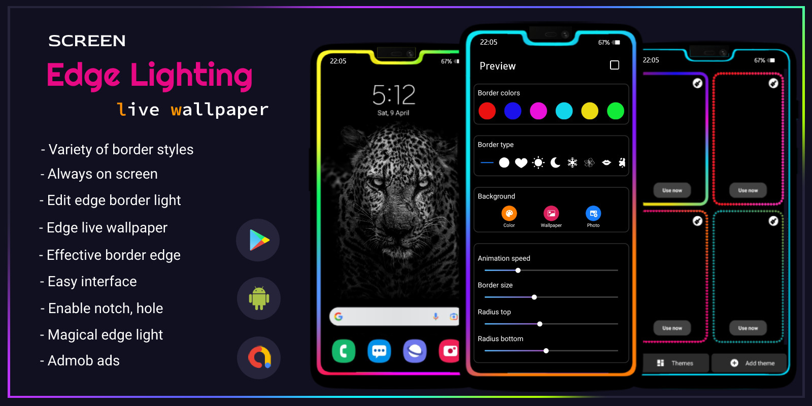 Edge Lighting Android App by Codester