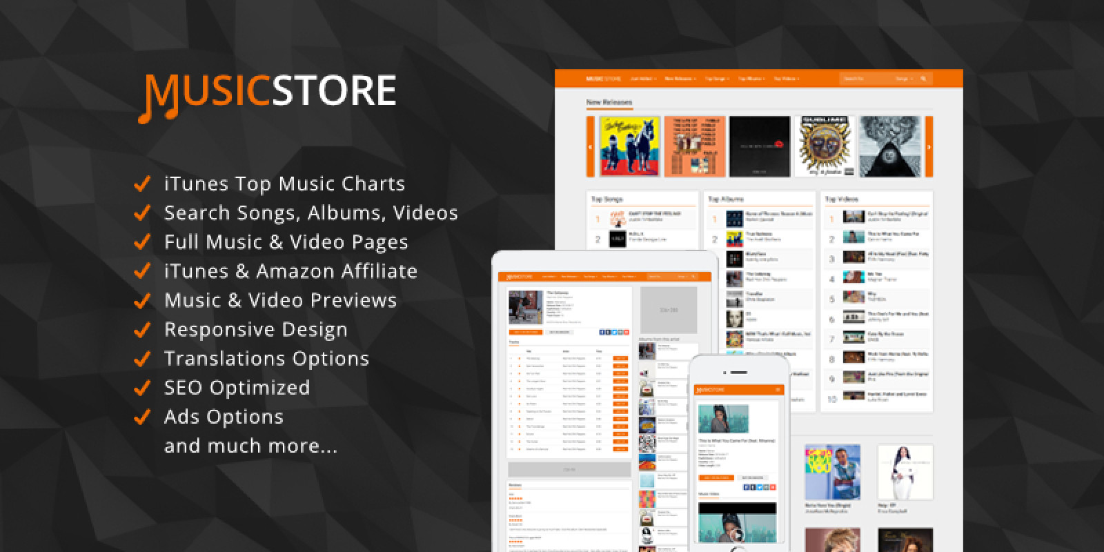 MusicStore Music Affiliate Script by Armorthemes Codester