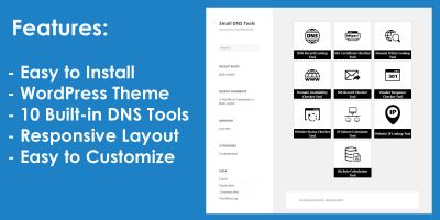 10 Small DNS Tools WordPress Theme
