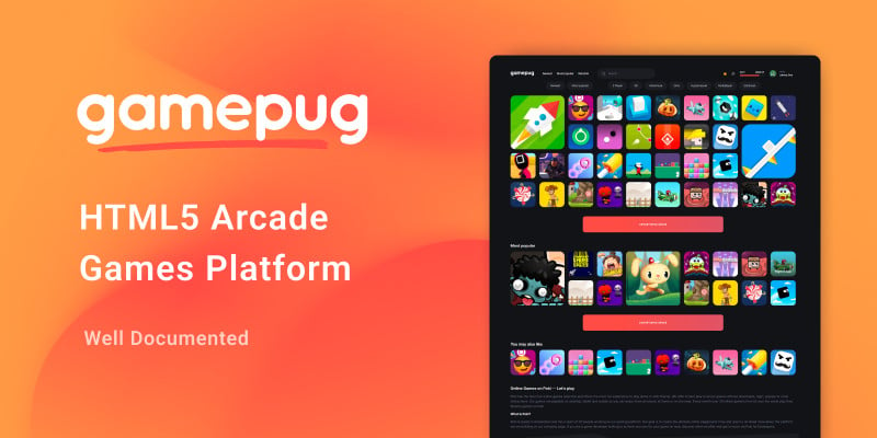 Gamepug - HTML5 Arcade Games Platform