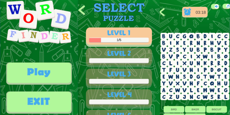 Word Finder Game Unity Source Code