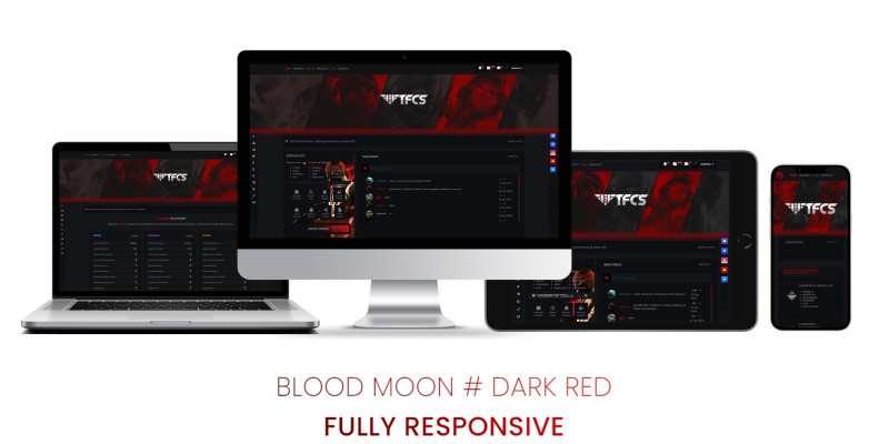 Blood Moon -  Dark Red MyBB Theme