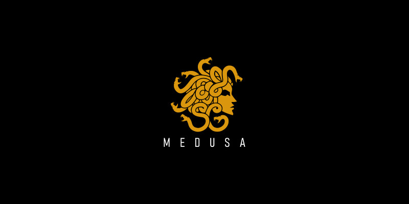 Medusa Gorgon Creative Logo 