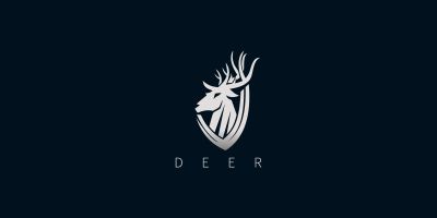 Deer Head Creative Logo