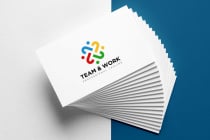 Human Team Work Logo Design Screenshot 3