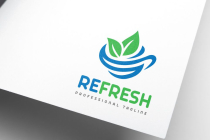 Refresh Food Drink Juice Coffee Logo Screenshot 3