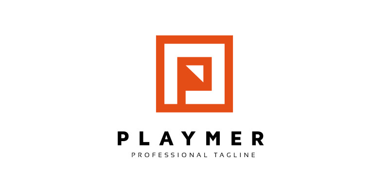 P Letter Square Logo