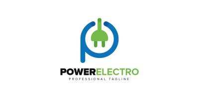 Power  P Letter Logo