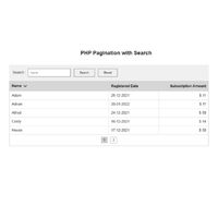 PHP Pagination with Search using AJAX