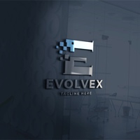 Evolvex Letter E Logo