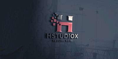 Hstudiox Letter H Logo