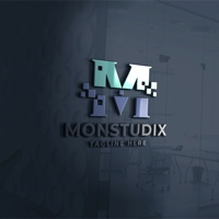 Monstudix Letter M Logo