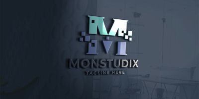 Monstudix Letter M Logo
